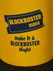 Vintage Blockbuster Logo Yellow Foam Insulator Drink Soda beer Can Koozie Coozie