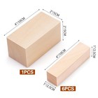 7 Pcs Basswood Blocks For Carving   Whittling - 2 4x1x1 Inches  Wood Color