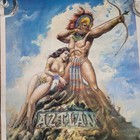 Rare 1979 Vintage Mexican Poster Aztlan Warrior Poster 17x23 Chicano Lowrider