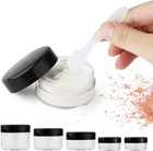 10 Pieces Empty Clear Plastic Makeup Sample Containers With 2 Pieces Mini Spatul
