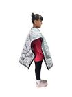 Kids Aztec Poncho  calendario    Unisex   Blanket Gaban  6-12 Years   Gray