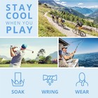 Frogg Toggs Chilly Pad  Instant Cooling Towel  Long Lasting neck Towel 33x13