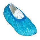 Blue Disposable Shoe Covers Waterproof Overshoes 100 Pack For Home Outdoor Use