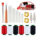 37 Pcs Big Eye Steel Sewing Needles Kit - Stainless Steel Needles For Hand Sewin