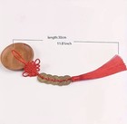 Feng Shui Chinese Lucky Coins Charm Red Tassel Wealth Prosperity Decoration
