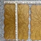 Vintage Placemats Retro Harvest Yellow gold Plastic Set Of 6 - 18x12   