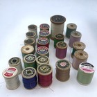 Vintage Thread Spools Lot 23 Coats Clark J p Coats Star Corticelli Sewing