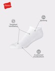 Hanes Mens 6-pack No Show Socks Performance Cushioned Heel   Toe Breathable 6-12