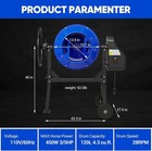 Electric Cement Mixer 4 3cuft 450w Portable Concrete Mortar Mixer Machine Wheels