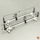 Heavy Duty 2 Bar White Gfy Ladder Roof Rack Fits  Ford Transit Connect 2014-on