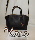 Michael Kors Handbag Purse Bag 35tbgc6s3l Large Ciara Tote Black Leather Coa Euc