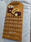 Vintage 90 s Wood Perpetual Calendar Jam Jar Berries Hand Made Country Cottage 