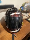 Jason Jarrett Race Worn And Signed Rayovac Helmet Nascar