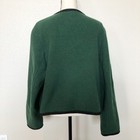 Boos Austrian Jacket Womens Large Green Pure Wool Trachten Silver Crest Buttons