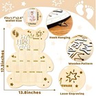 My First Year Photo Display Wood Board Baby s First Year Photo Frame Milestone