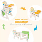 3 In 1  Adjustable Baby High Chair Seat Convertible Toddler Feeding Tray Us