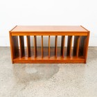Mid Century Modern Cabinet Audio Vinyl Storage Teak Lp Hifi Audiophile Vintage