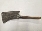 Vintage 1800 s Hogsplitter Cleaver 9  Blade   22  Oal Steel W  Wood Handle  t4 