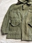 Vintage  Field Coat Usaf Cotton Sateen Sage Green Af Shade 107 Med Short Jacket