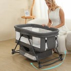 Portable Rocking Crib Baby Bassinet Newborn Beside Sleeper Infant Sleeping Bed