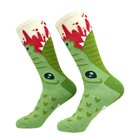 Alligator Bite Socks Funny Halloween Scary Gator Attack Footwear