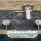 Vintage Sewing Wood Carry Case Box With Handle Keys Notions Jewelry Locking