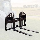45  4000lb Pallet Fork Frame  48  Blades Attachment For Skid Steer Kubota Bobcat