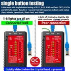 Network Cable Tester Rj45 rj11 rj12 Cat5-cat7 Lan Continuity Ethernet Tool Red