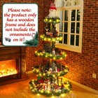 Christmas Tree Village Christmas Bookshelf Display Supplies Ornament Display    
