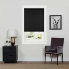 Gii Deluxe Sundown Black Cordless Room Darkening Vinyl Mini Blinds With 1 In  Sl