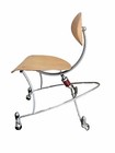 Vnt Modern Industrial Space Designer Wheeled Desk Or Dining Chair By Joey Manic