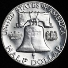 1962 Franklin Half Dollar Choice Gem Brilliant Proof Ultra Nice 90  Silver