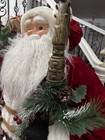 Deluxe  Telling Santa Claus Decorated Life Size Modern Mint Cond 