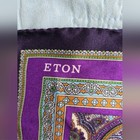 Eton Purple Paisley Pocket Square