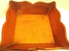 Vintage Rectangle Wooden Serving Dish W handle Mc