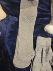4 Pcs Winter Knitted Beanie Set With Scarf Gloves Sock Warm Fleece Lined Kni   