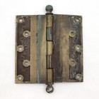 Vintage Sargent Brass 5 X 5 In  Ball Tip Butt Door Hinge