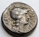 Roman Republic Sulla L Manlius Torquatus Silver Denarius 82 Bc Quadriga 3 97g