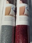 Cricut 2002041 2 Iron-on Transfer Glitter Rolls Pink And Silver  Crafts New
