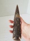 Arrowhead Flint 7 6  Spearhead Spear Point Knife Blade Nice Point Display Crafts