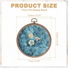 Wall Hanging Brooch Jewelry Storage  Round Pin Board For Decor  Porous Blue
