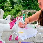 Pink Unicorn Figurine - Realistic Hand-painted 5 5  Fantasy Themed Plastic Figur