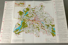 Vintage 1967 Berlin  Fold-out Street Map Travel Guide Advertising Brochure