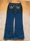 Y2k Vintage Cowgirl Grunge Wrangler Q-baby Contrast Stitch Bootcut Jeans 9 10x32