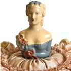 Half Doll Vintage Pink Lace Skirt Pincushion Sewing