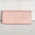 Longchamp Leather Genuine Leather Long Wallet Pink Women s