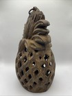 Vintage Japanese Hanging Pineapple Garden Lantern Heavy Cast Iron Metal 10   