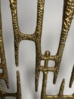 Vtg 1960s Wainberg Brutalist Menorah Made In Israel Modernist Judaica Mcm Decor