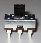 3a Dpdt Slide Switch - 125 Vac - 3 Amp - Metal Body - Pc Board Mount - 6 Contact