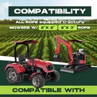 Red Canopy For 52  X 52  Equipped Tractors   Mowers W  2  X 2  Or 2  X 3  Rops